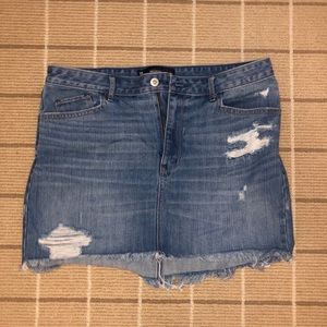 Hollister jean skirt